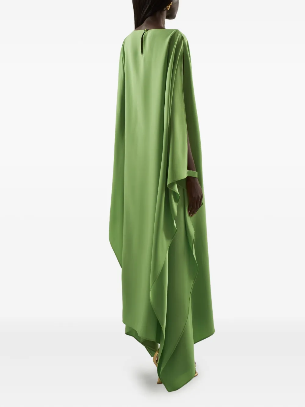 Taller Marmo split-sleeve draped dress - Groen