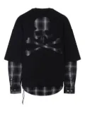 Mastermind Japan skull-print layered sweatshirt - Black