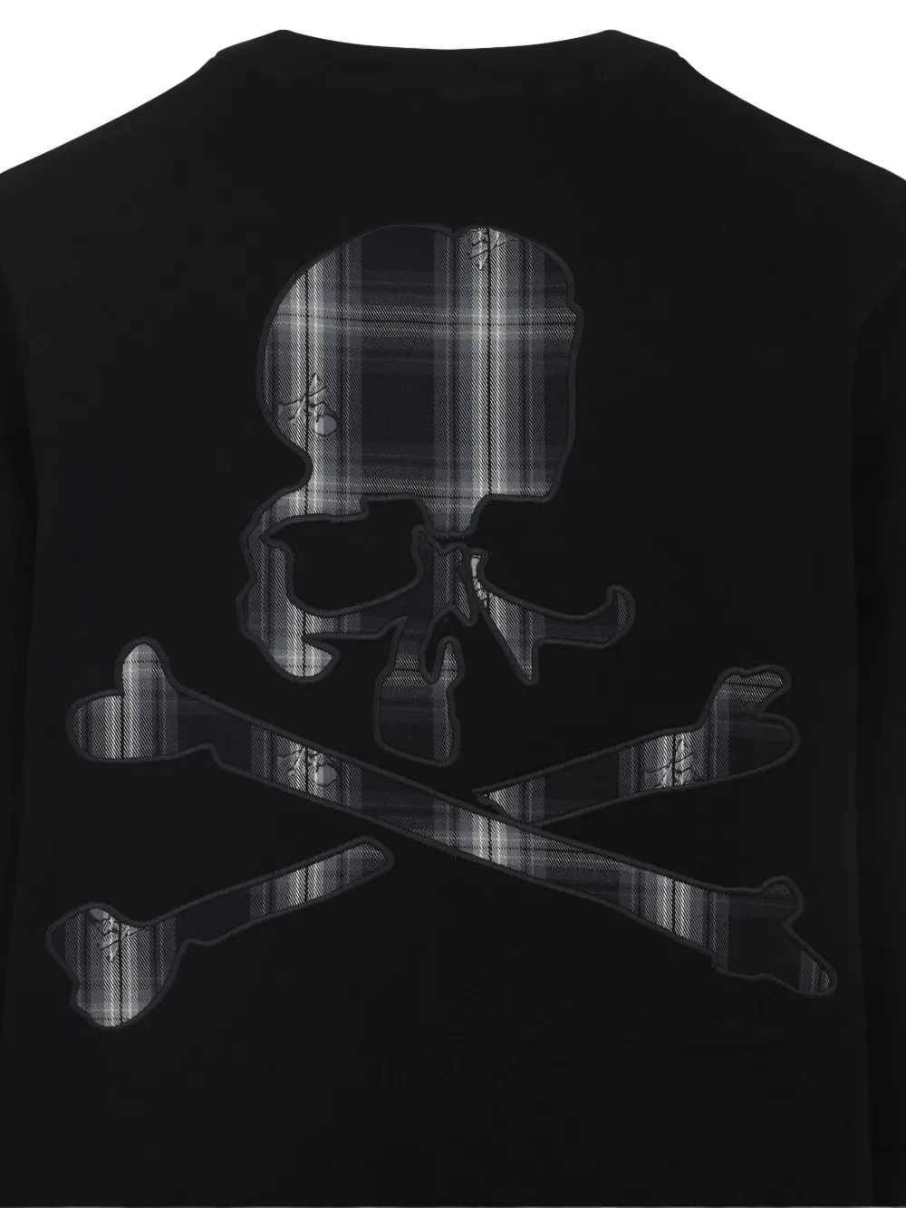 Mastermind Japan Skull-print Layered Sweatshirt In Black