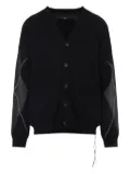 Mastermind World argyle cardigan - Black