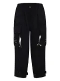 Mastermind Japan skull-print cargo pants - Black