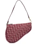Christian Dior Pre-Owned 2002 Mini Diorissimo Canvas Saddle Pochette shoulder bag - Red