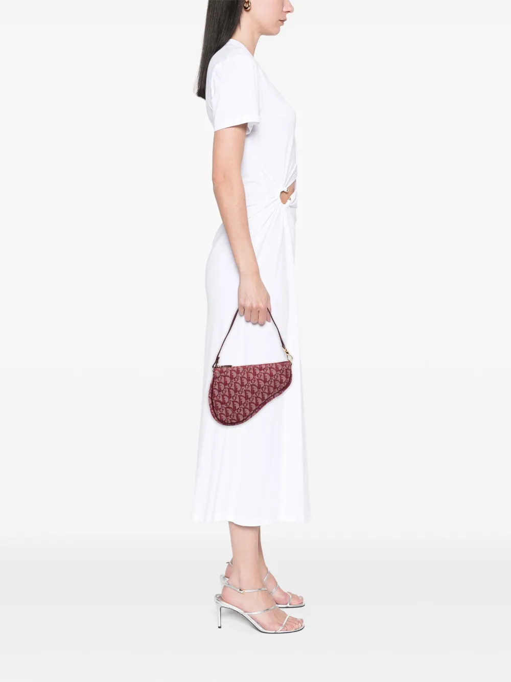 Christian Dior Pre-Owned 2002 Mini Diorissimo Canvas Saddle Pochette shoulder bag | Pre-Owned | Image 2
