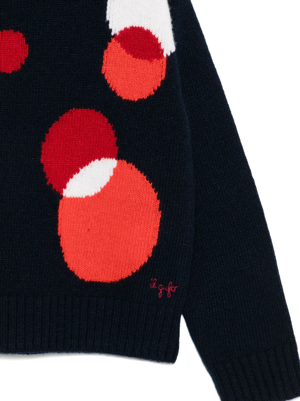 Il Gufo Polka Dot-pattern Sweater In Black