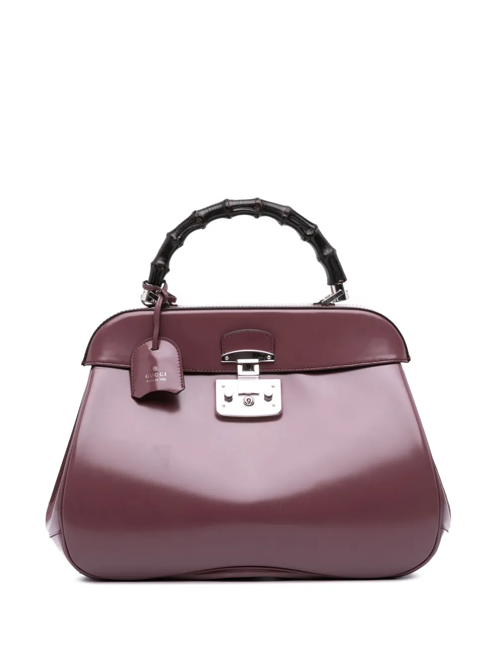 Gucci Pre-Owned 2016-2025 Large Smooth Calfskin Bamboo Lady Lock handbag | Red | Image 1