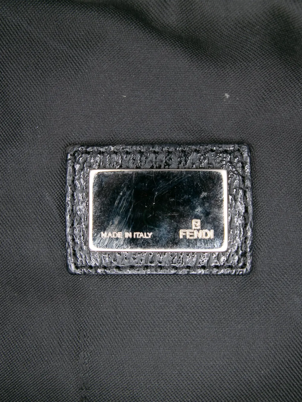 Fendi Pre-Owned 2000-2010 Zebra Print Canvas Oyster Hobo Bag
