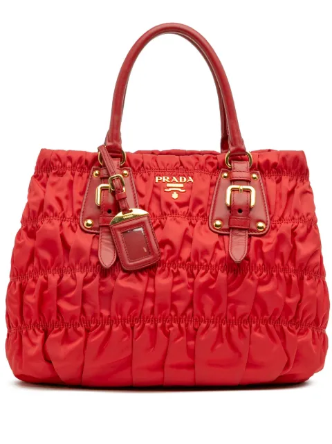 Prada Pre-Owned 2000-2025 Tessuto Gaufre satchel
