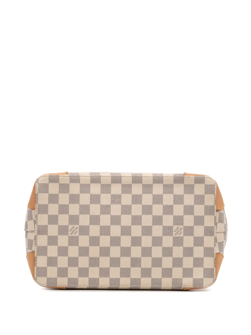 Pre-owned Louis Vuitton 2009 Damier Azur Hampstead Pm Tote Bag In White
