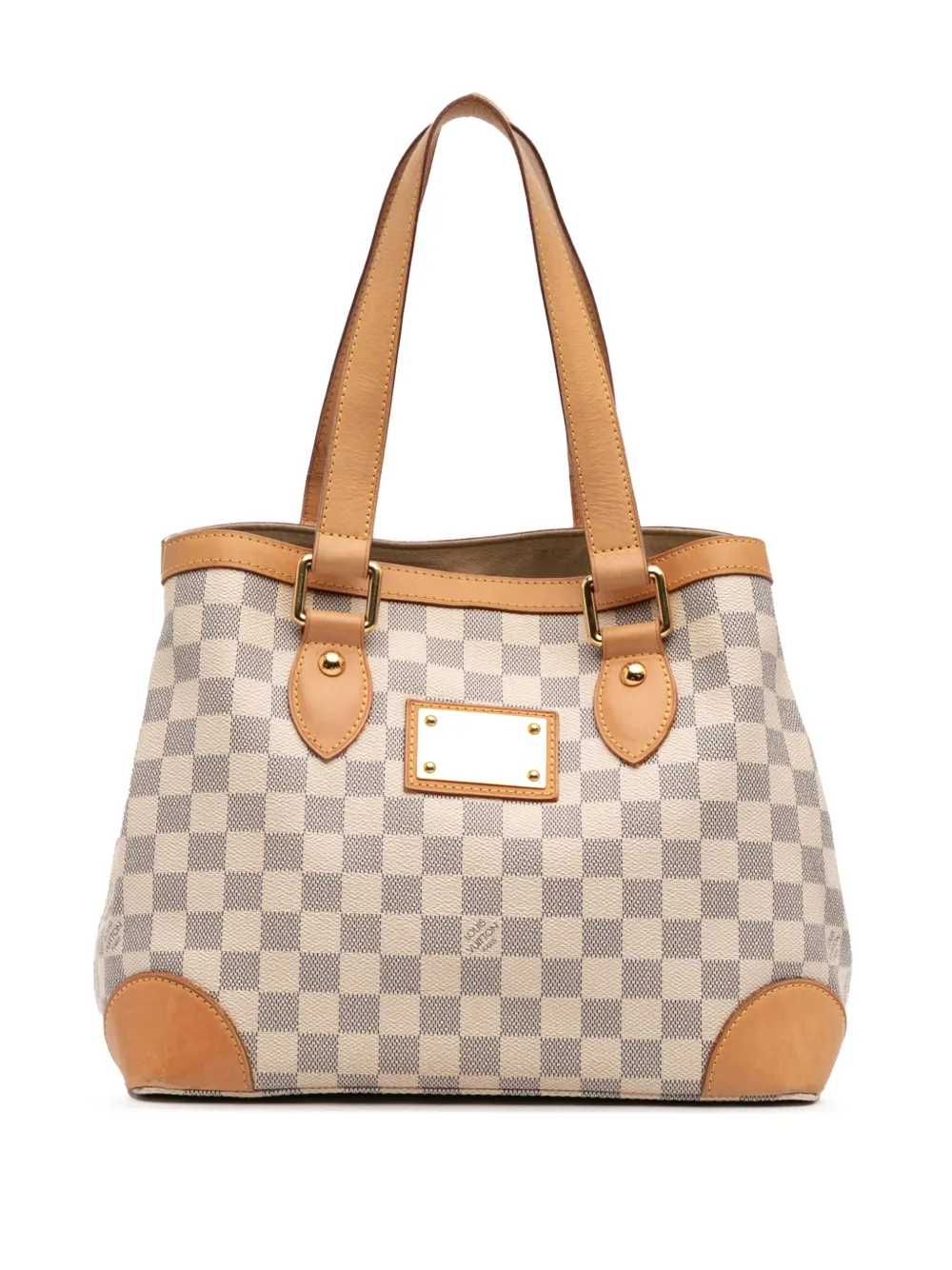 Louis Vuitton Pre-Owned 2009 ダミエ アズール ハムステッド PM ハンドバッグ - ホワイト Louis Vuitton Pre-Owned 2009 ダミエ アズール ハムステッド PM ハンドバッグ - ホワイト
