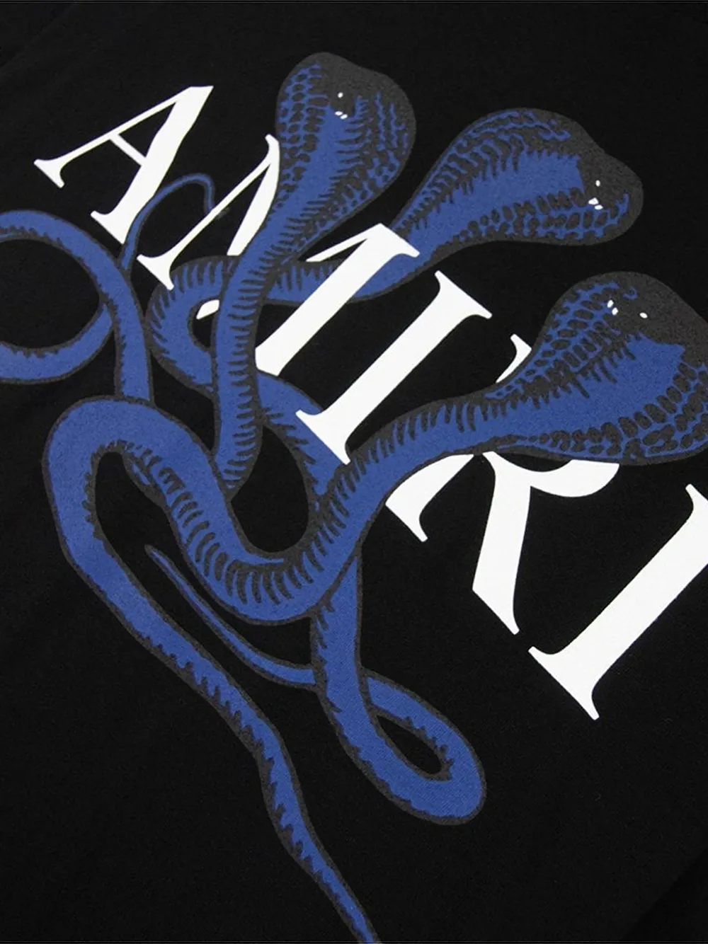 AMIRI Glitte Snake logo-print T-shirt - Zwart