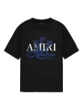 AMIRI Glitte Snake logo-print T-shirt - Black