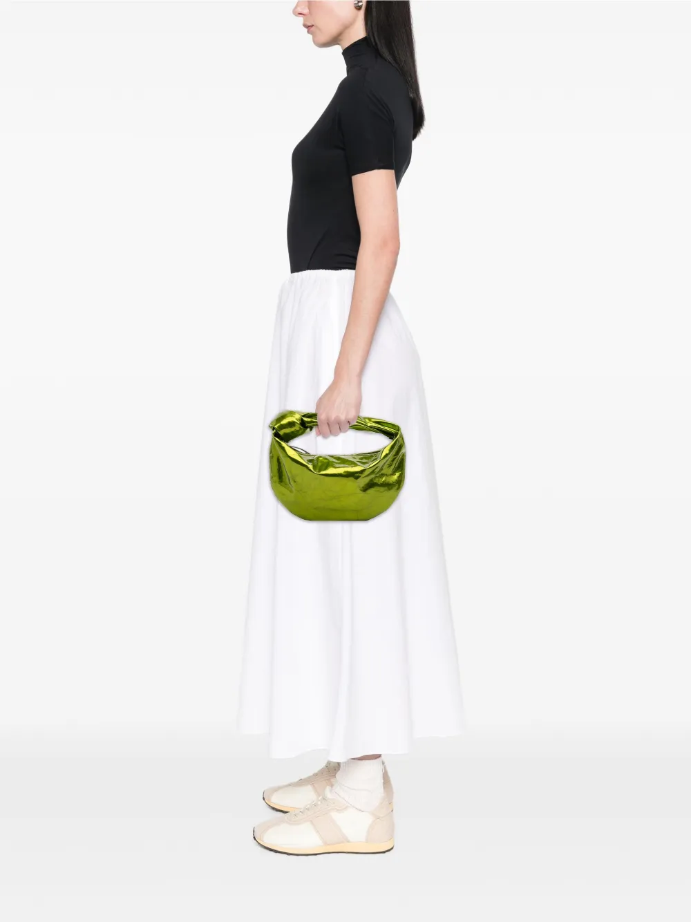 Bottega Veneta Pre-Owned 2012-2025 Mini Metallic Crushed Calfskin Jodie hobo bag | Pre-Owned | Image 2