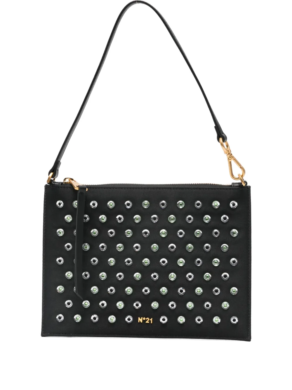 N°21 Stud-embellished Shoulder Bag In Black
