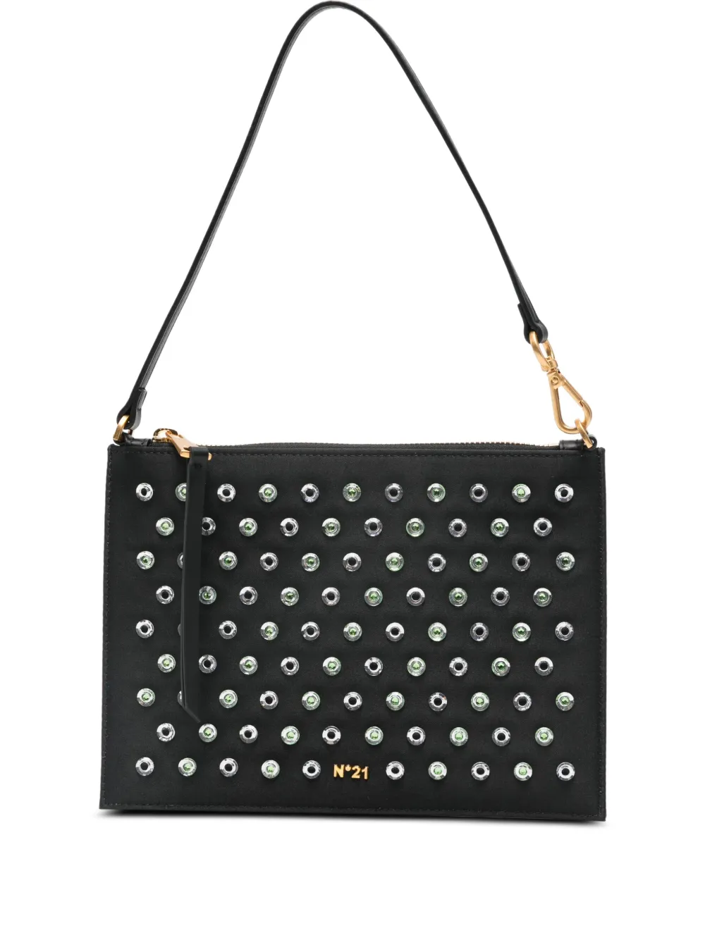 Nº21 stud-embellished shoulder bag - Nero