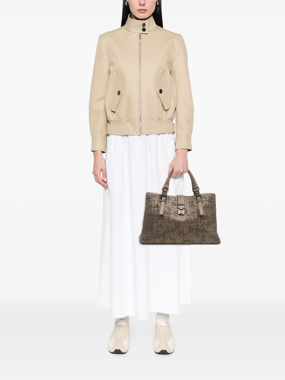 Bottega Veneta Pre-Owned 2012-2025 Medium Nappa Intrecciato Stitched Roma tote bag | Pre-Owned | Image 2