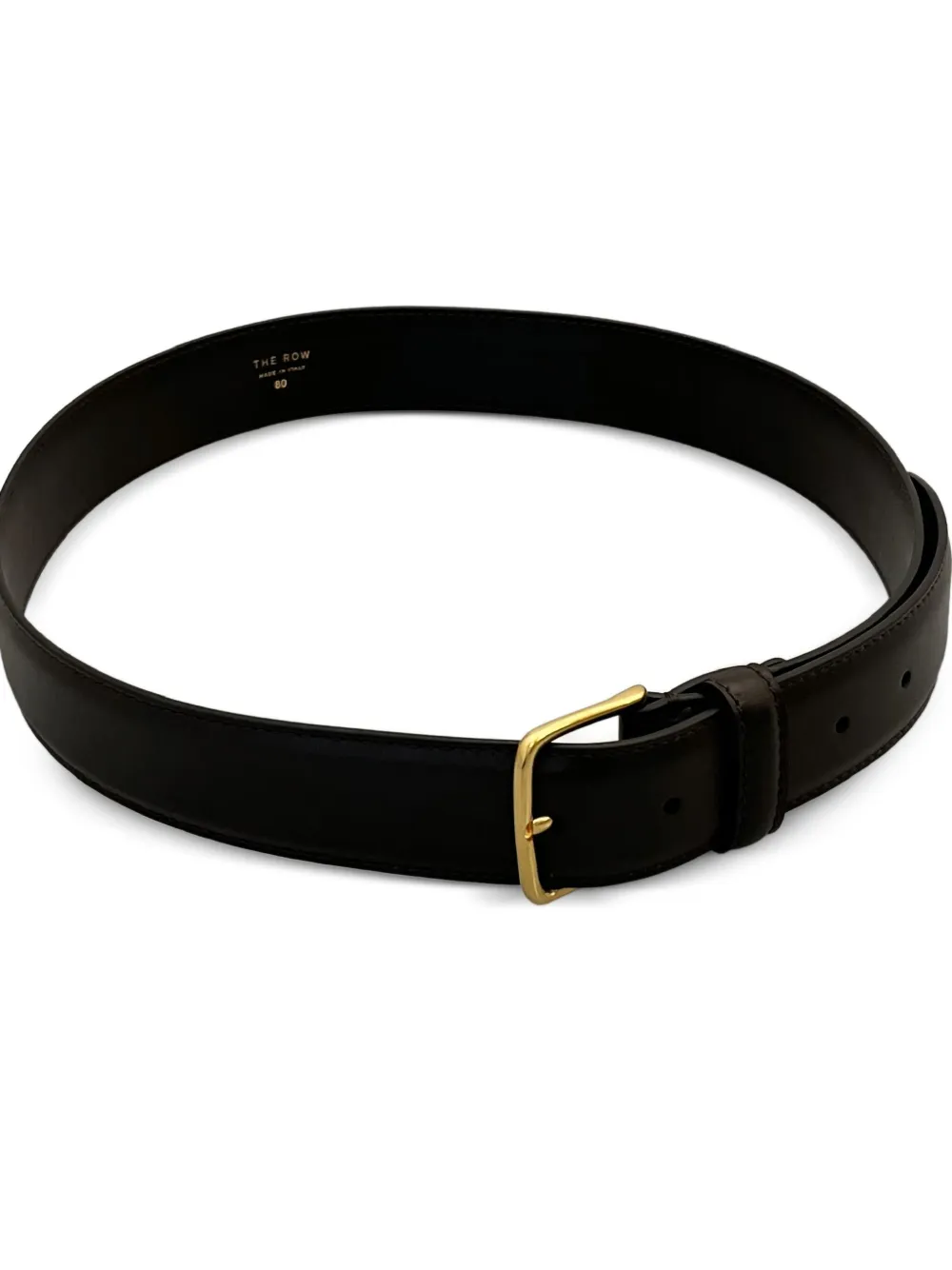 The Row Leren riem - Zwart