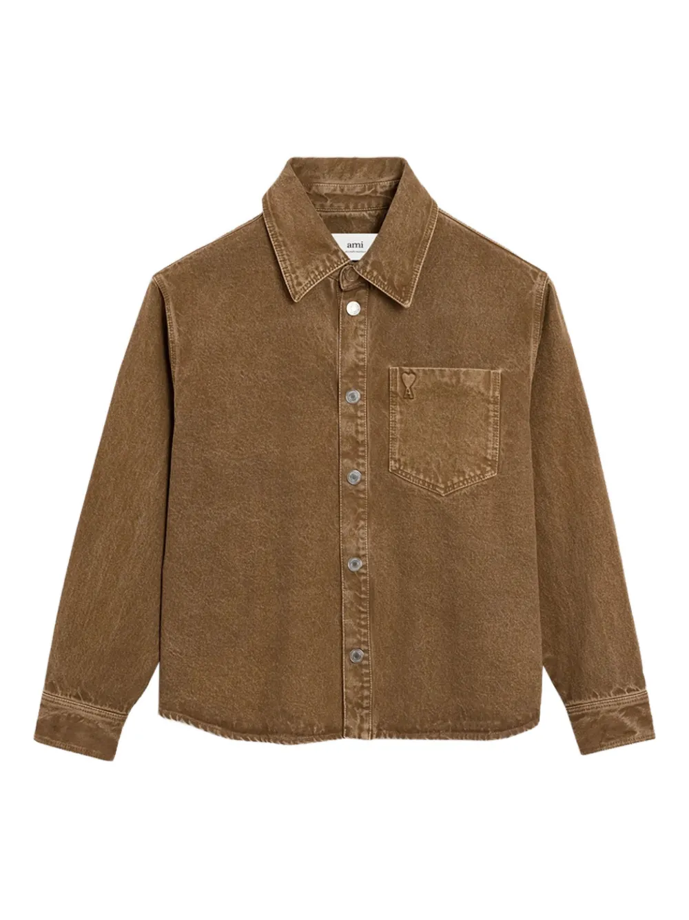 AMI Paris cotton shirt | Brown | Image 1