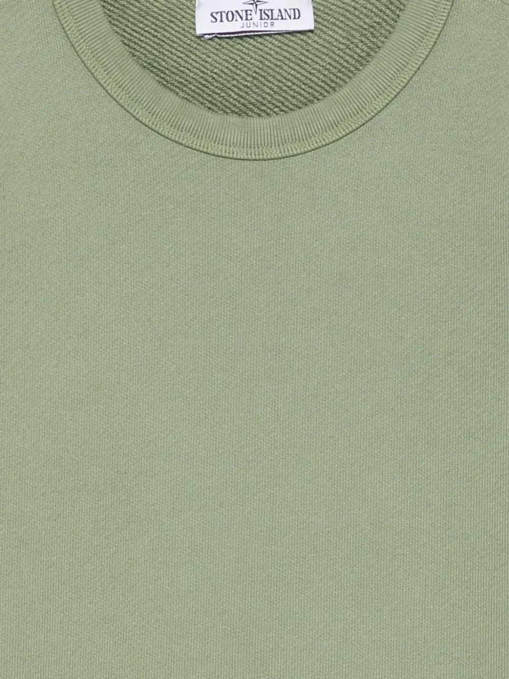 Stone Island Junior Sweater met logopatch Groen