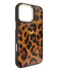 VELANTE leopard-print iPhone 16 Pro Max case - Brown