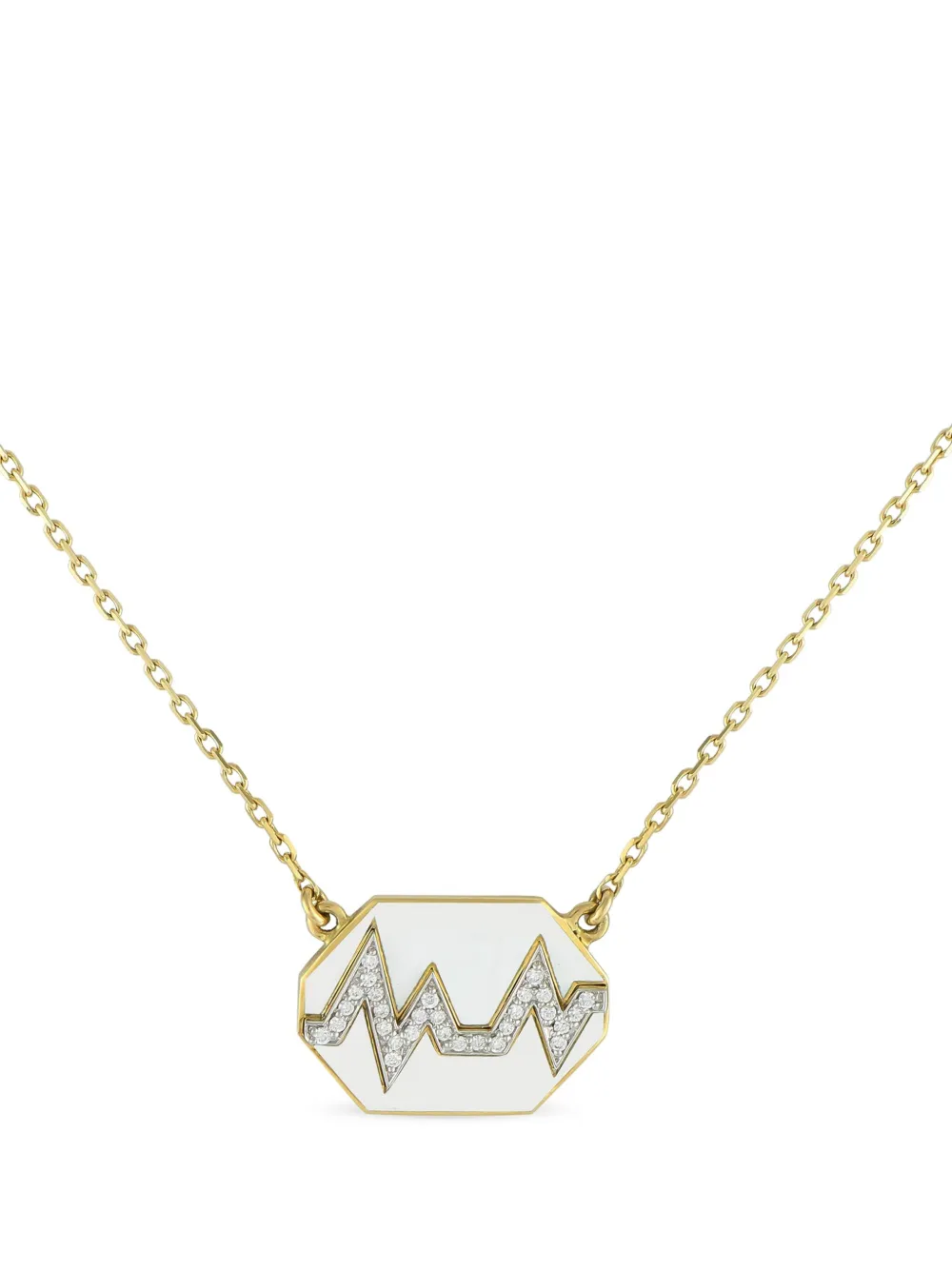 David Webb 18K yellow gold Skip diamond necklace | Gold | Image 1