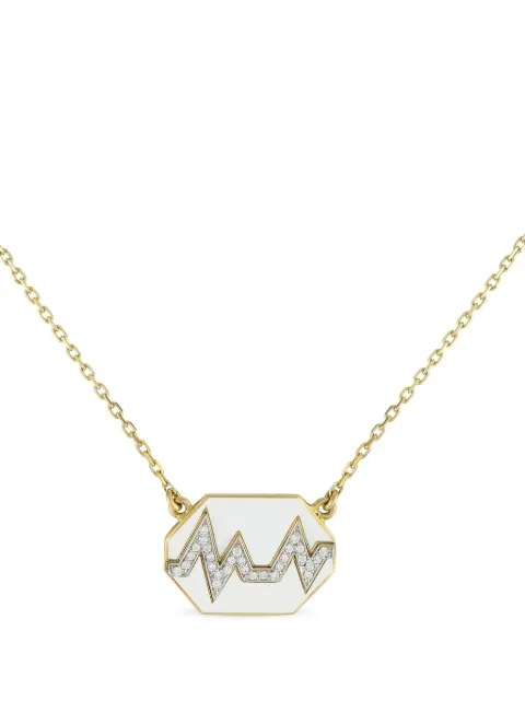 David Webb 18K yellow gold Skip diamond necklace