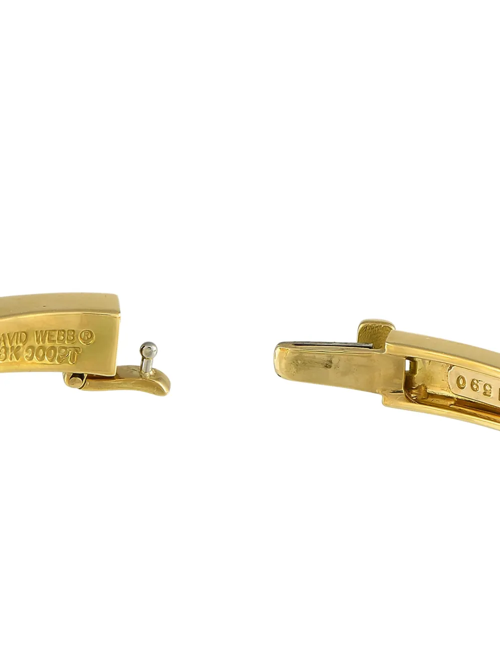 Pre-owned David Webb 18k Yellow Gold Skip Diamond Bracelet