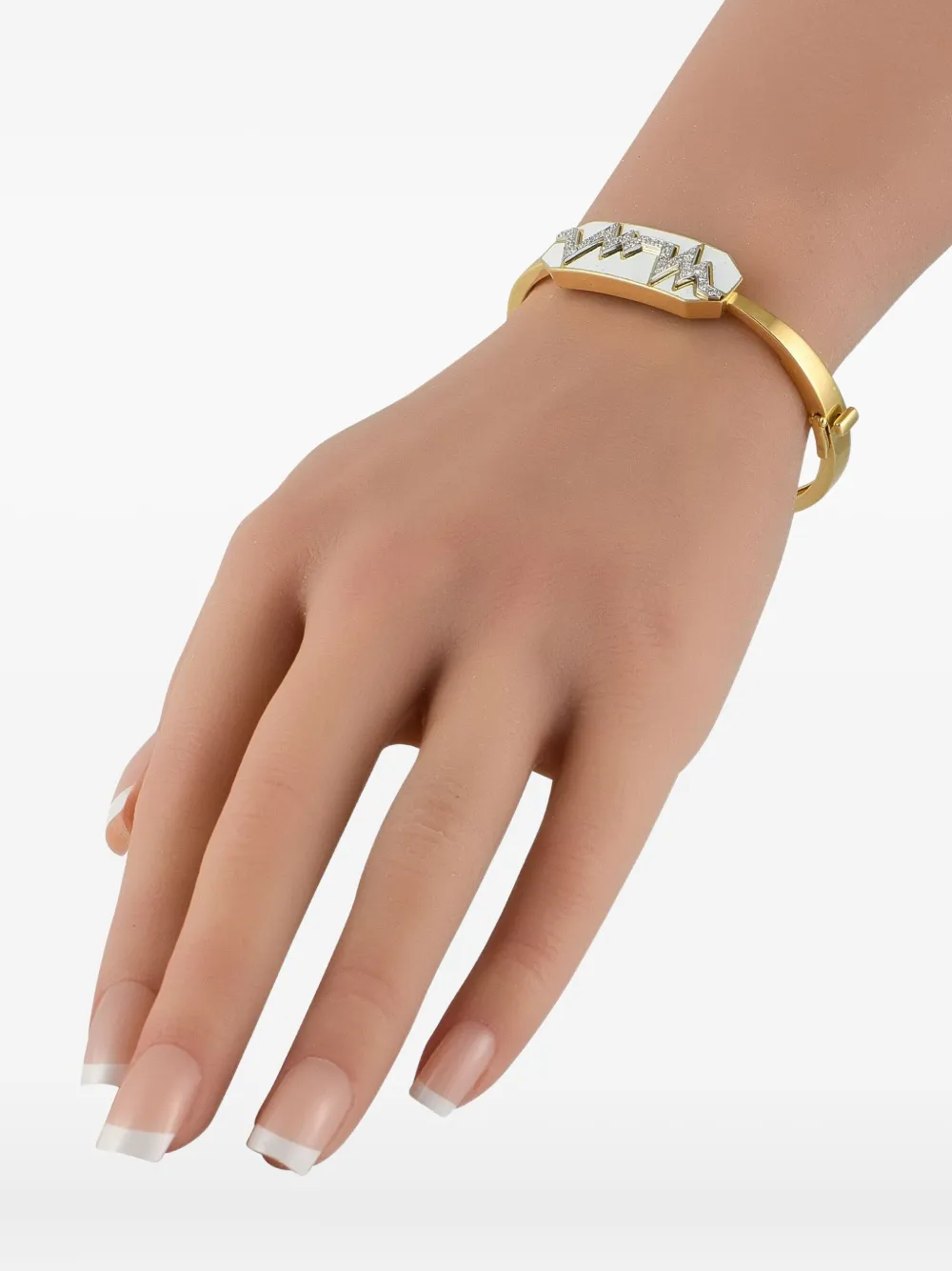 Pre-owned David Webb 18k Yellow Gold Skip Diamond Bracelet