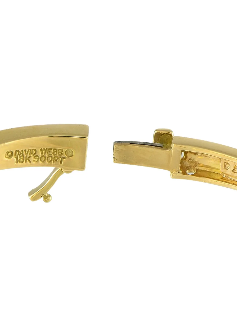 Pre-owned David Webb 18k Yellow Gold Skip Diamond Bracelet