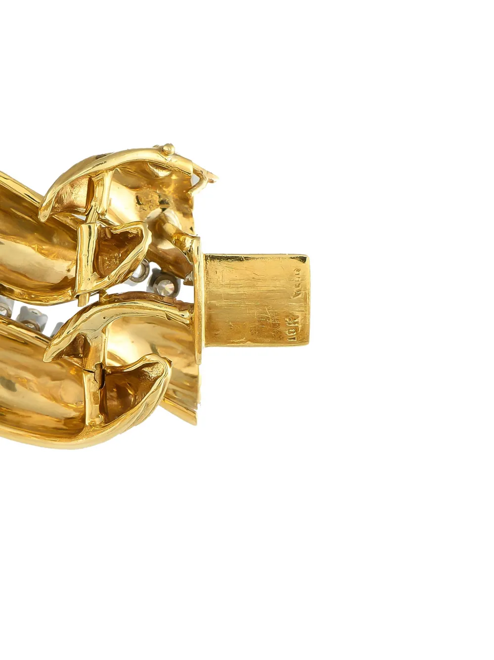 Pre-owned David Webb 18k Yellow Gold Diamond Bracelet