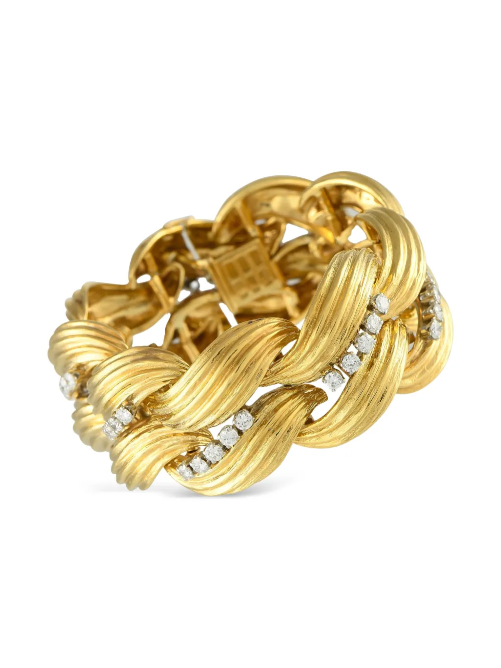 David Webb 18K yellow gold diamond bracelet | Gold | Image 1