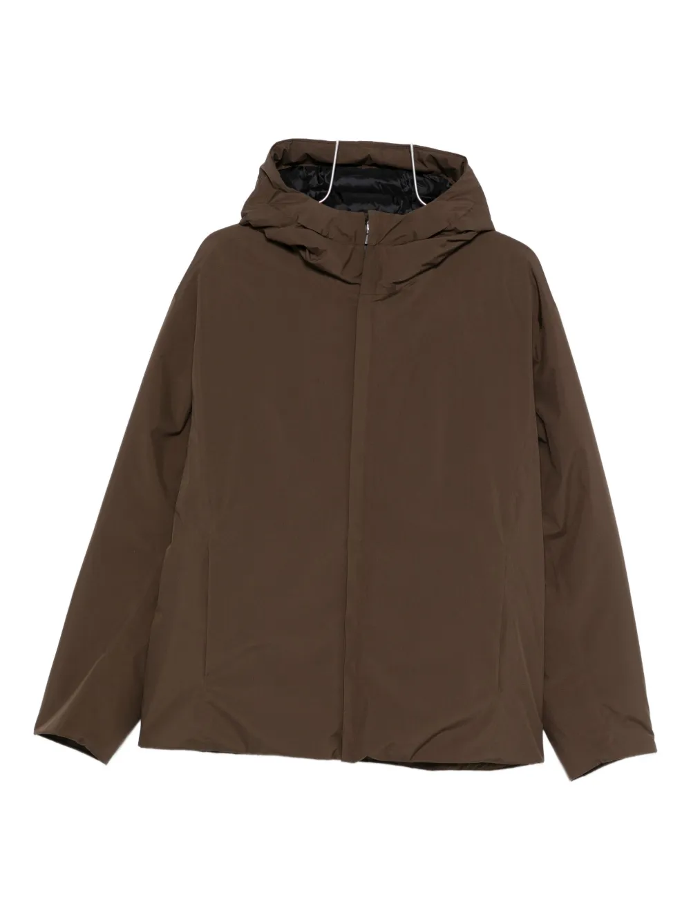 Herno Hooded Parka In Brown