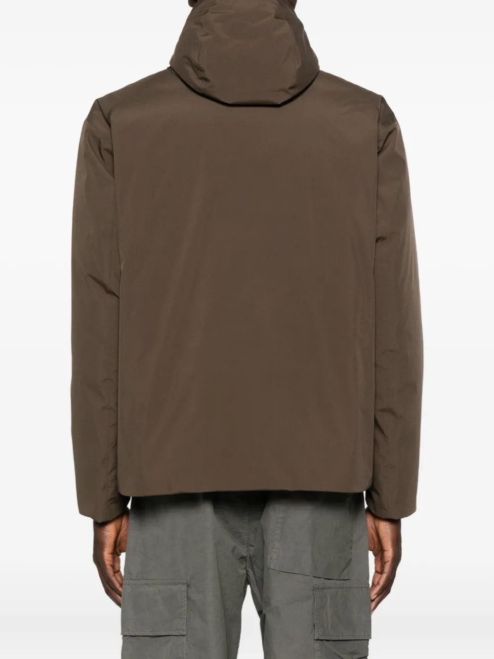 Herno Hooded Parka In Brown