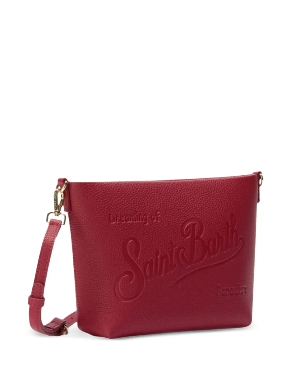 MC2 Saint Barth Aline shopper met logo-reliëf Rood