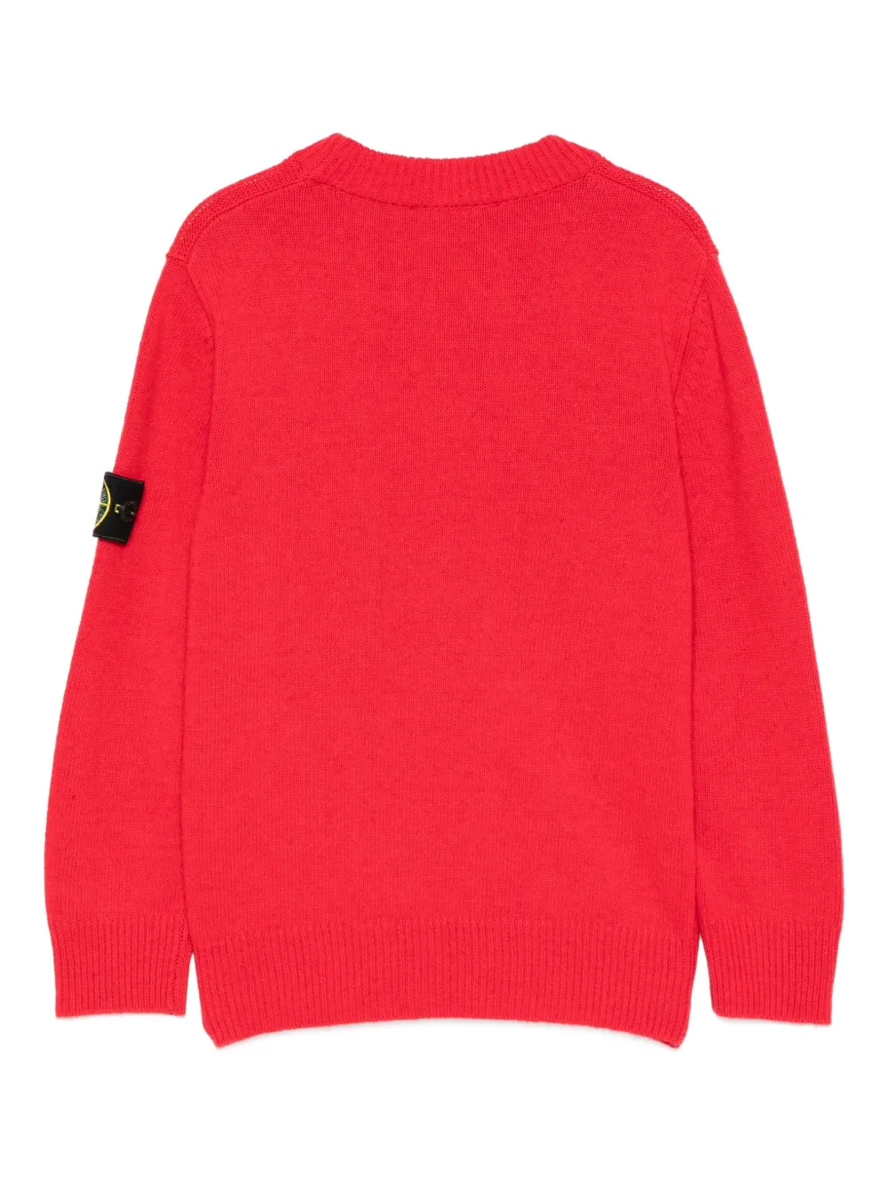 Stone Island Junior logo-patch crew-neck sweater | Boys Knitwear | Image 2