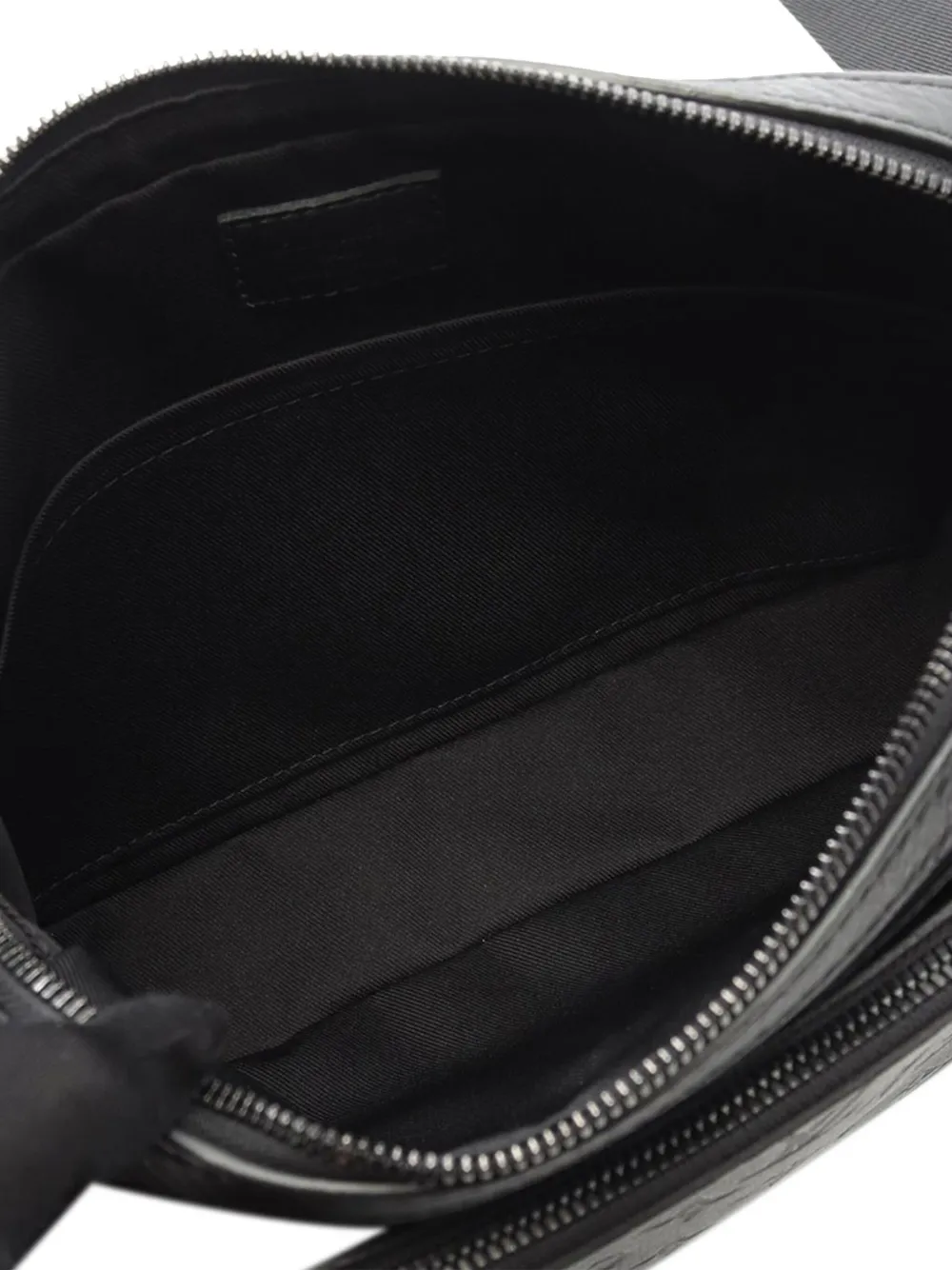 Pre-owned Louis Vuitton 2021-2025 Monogram Shadow Trio Messenger Crossbody Bag In Black
