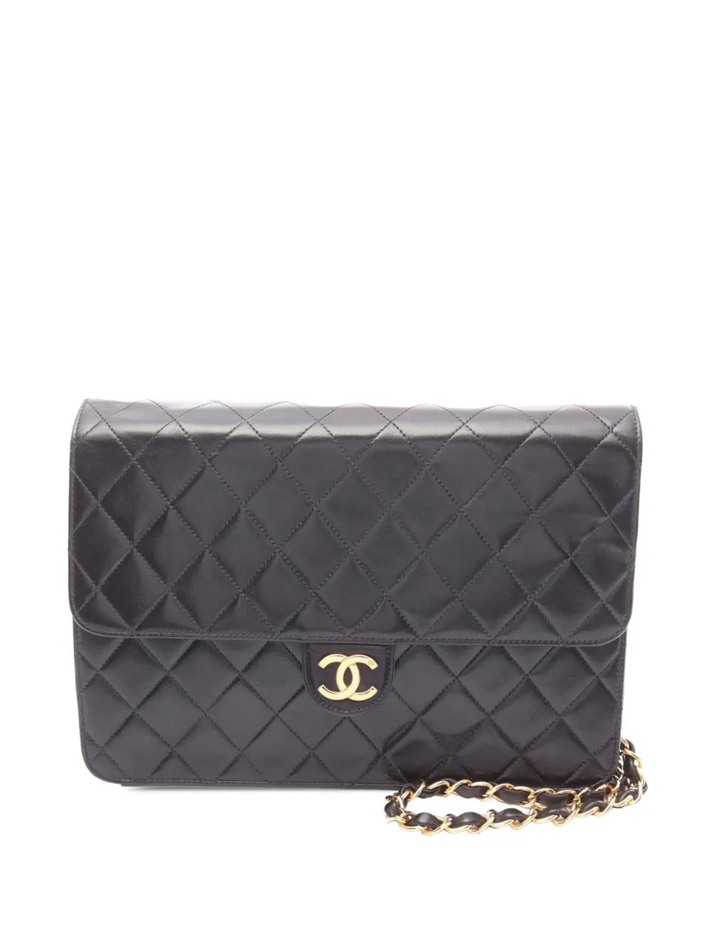 CHANEL Pre-Owned 1997-1999 ココマーク マトラッセ ラムスキン チェーン シングルフラップ ショルダーバッグ - CHANEL Pre-Owned 1997-1999 ココマーク マトラッセ ラムスキン チェーン シングルフラップ ショルダーバッグ -