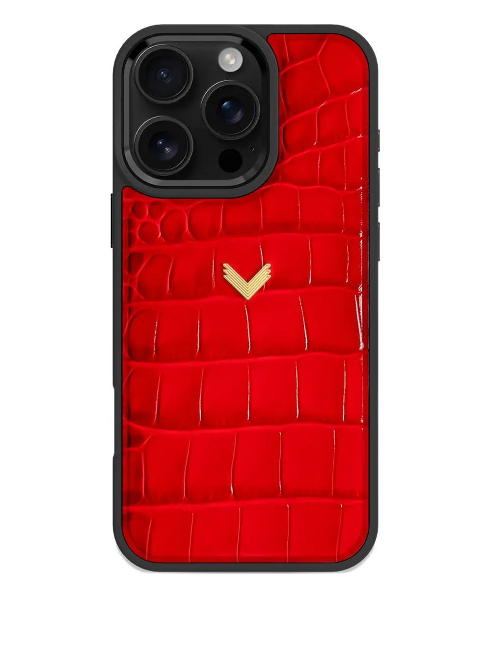 VELANTE leather iPhone 16 Pro Max phone case | Red | Image 1