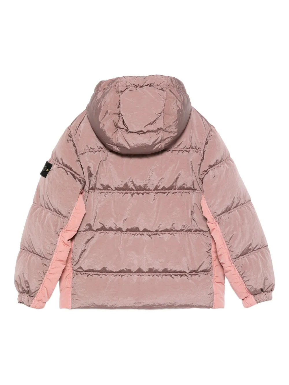 Stone Island Junior Compass-badge hooded jacket | Girls Padded Jackets | Image 2