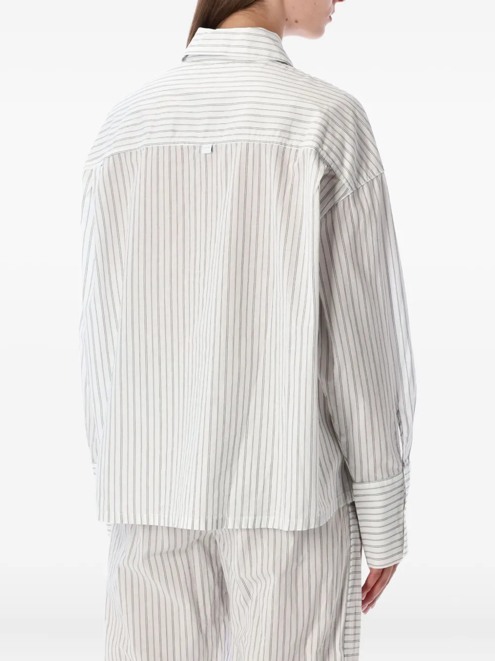 Calvin Klein Blouse met krijtstreep - Wit