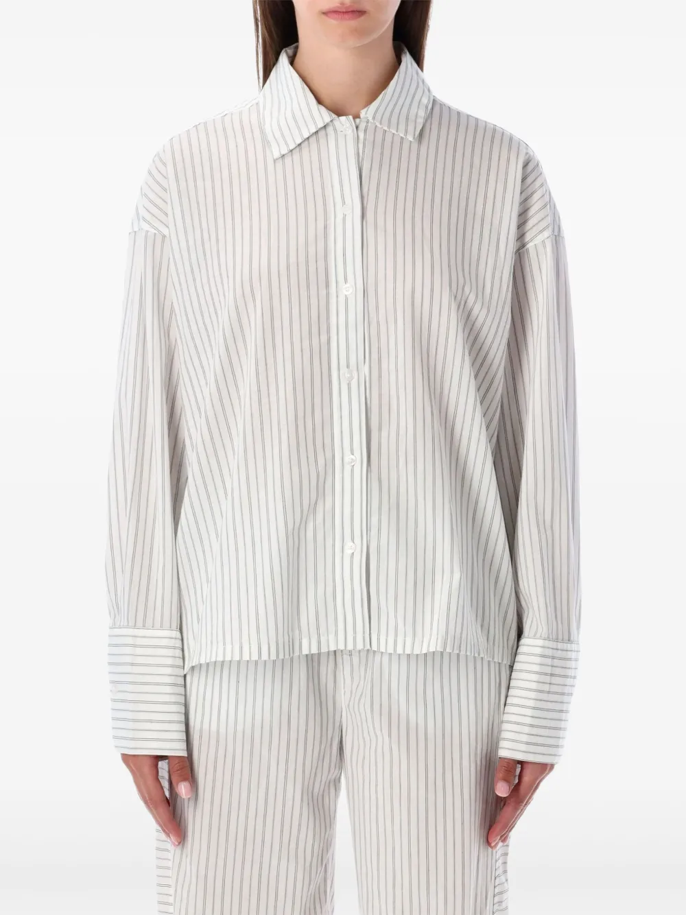Calvin Klein pinstripe shirt | White | Image 1