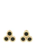 Bvlgari Pre-Owned 2010-2020 18K Yellow Gold Onyx Bvlgari Clip On earrings - Black