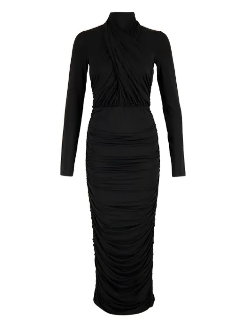 Balmain ruched midi dress