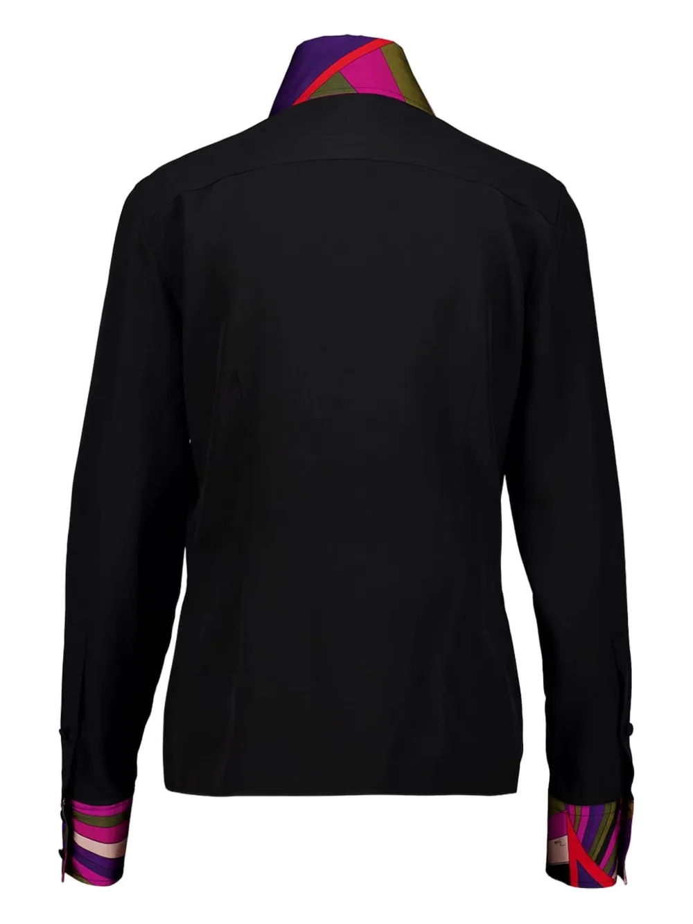 Pucci Button Print Shirt In Black