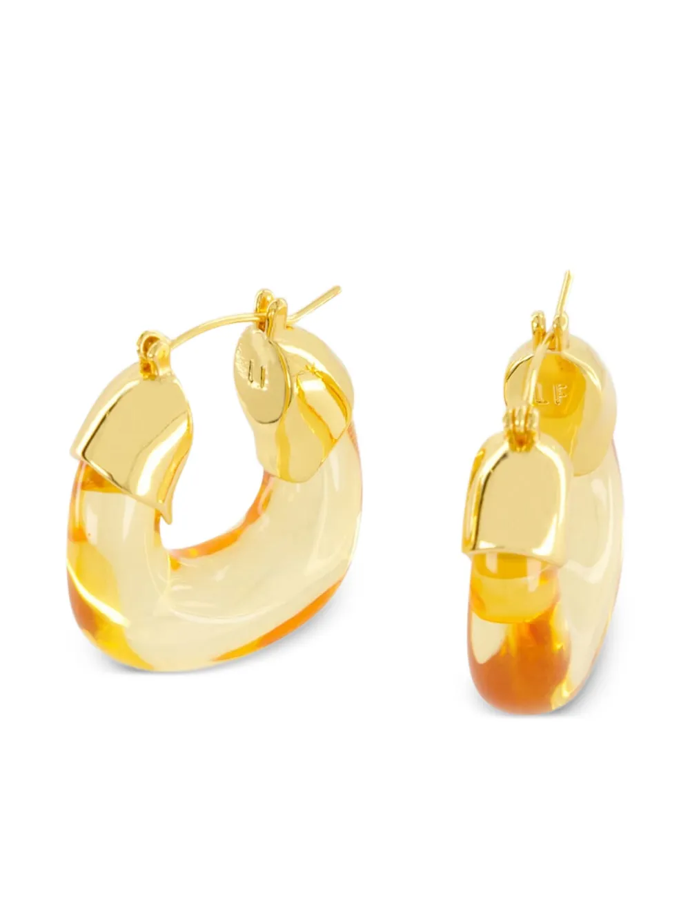 Lizzie Fortunato Hammered Hoops Earrings In Gold