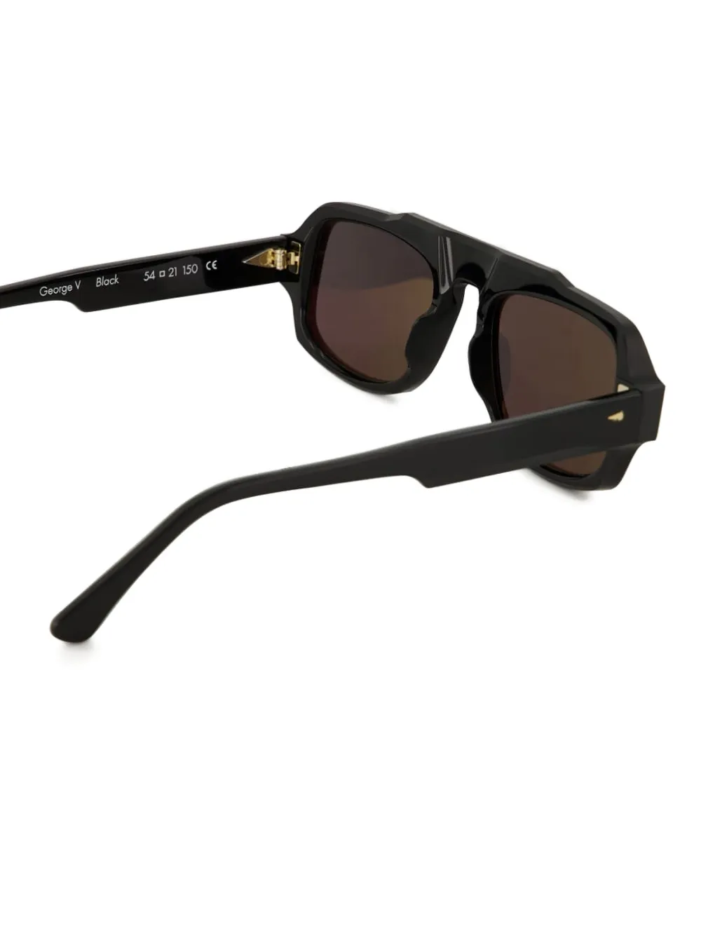  Ahlem George V Geometric-shape Sunglasses - Black 