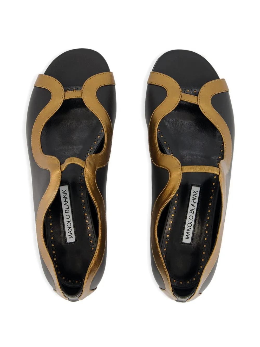 Manolo Blahnik Chilki Leather Sandals In Black