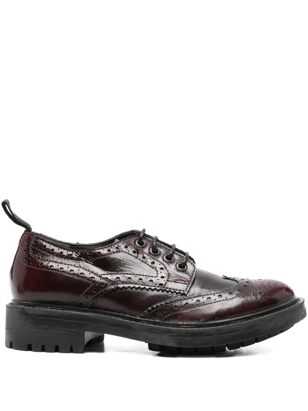 Moma Brogues met veters Rood