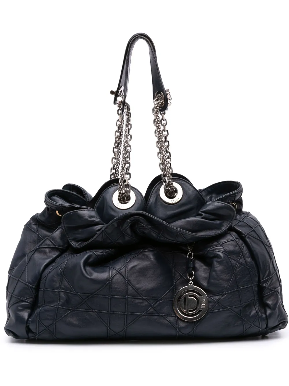 Christian Dior Pre-Owned 2009 レザー カナージュ ル トレンテ ハンドバッグ - ブラック Christian Dior Pre-Owned 2009 レザー カナージュ ル トレンテ ハンドバッグ - ブラック