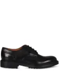 Doucal's leather round-toe lace-up shoes - Black