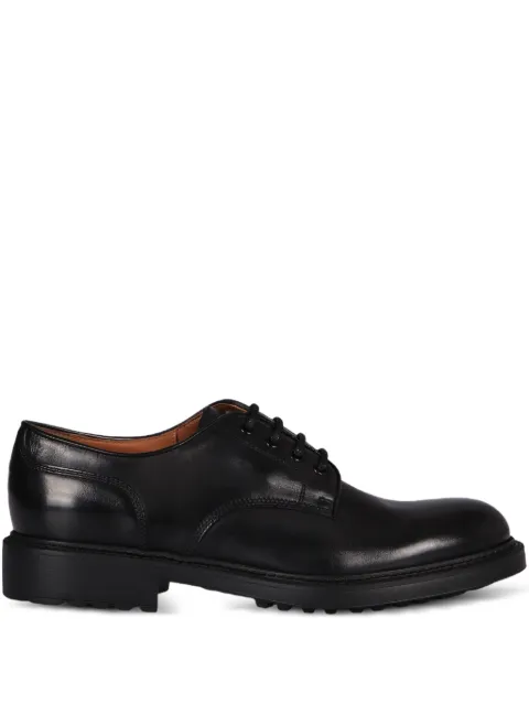 Doucal's leather round-toe lace-up shoes